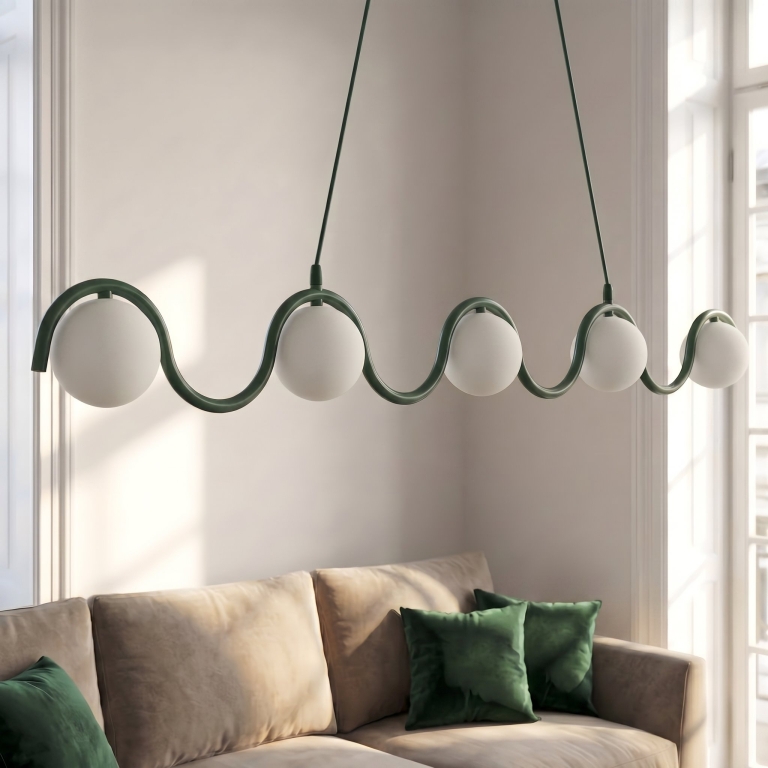 zielona-lampa-wisząca