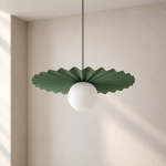 Pojedyncza lampa wisząca Flara w kolorze zielonym
