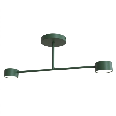 Lampa sufitowa Vero 2 z zielonymi ramionami