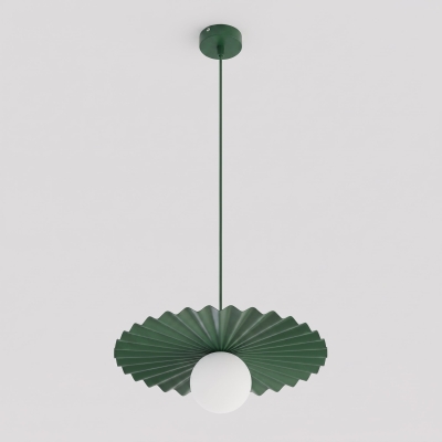 Pojedyncza lampa wisząca Flara w kolorze zielonym