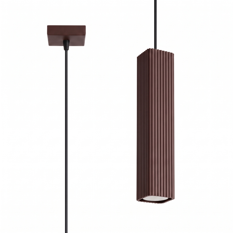 brązowa-aluminiowa-lampa-wisząca-z-karbowanym-kloszem