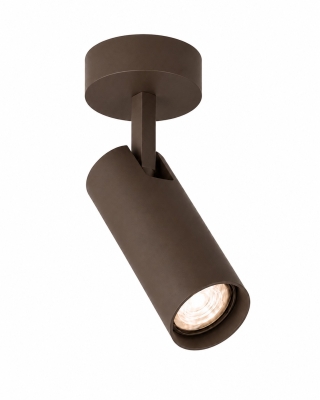 Brązowa regulowana lampa suftowa Linca