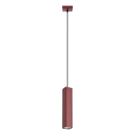 Stylowa, metalowa lampa wisząca Yavero - wersja burgundowa