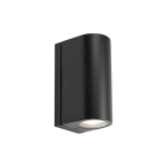 Alor 2 LED - czarna, elewacyjna lampa ścienna