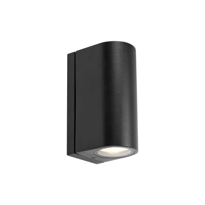 Alor 2 LED - czarna, elewacyjna lampa ścienna