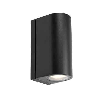 Alor 2 LED - czarna, elewacyjna lampa ścienna