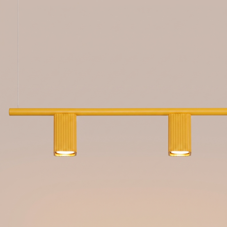 designerska-żółta-aluminiowa-lampa-wisząca