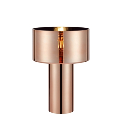 Lampa stołowa Corin w unikatowym odcieniu różowego złota