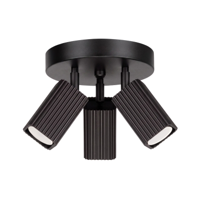 Yavero - czarna lampa sufitowa z ruchomymi kloszami