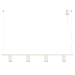 Beżowa lampa wisząca Yavero w stylu nowoczesnym - 4 klosze
