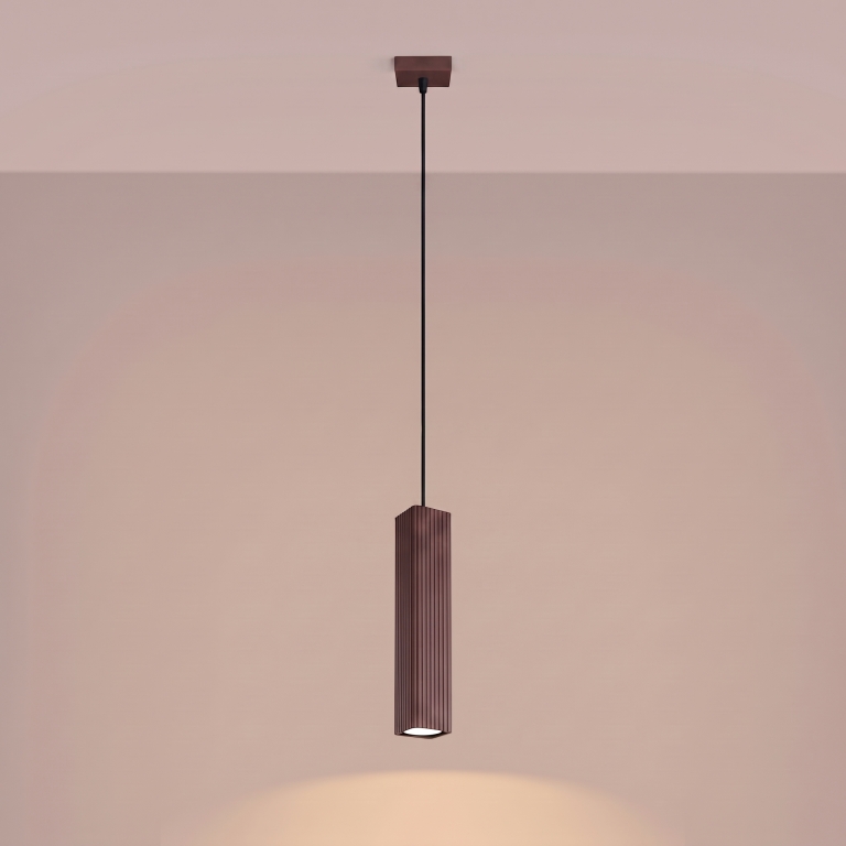 minimalistyczne-brązowe-lampy-wiszące