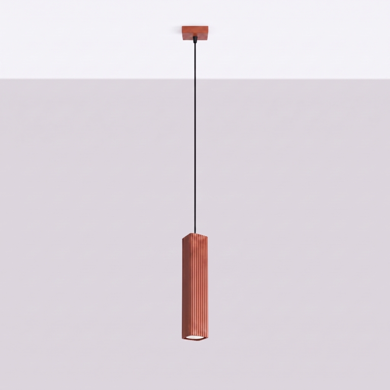 minimalistyczne-ochrowe-lampy-wiszące