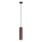Brązowa lampa wisząca Yavero o minimalistycznym designie