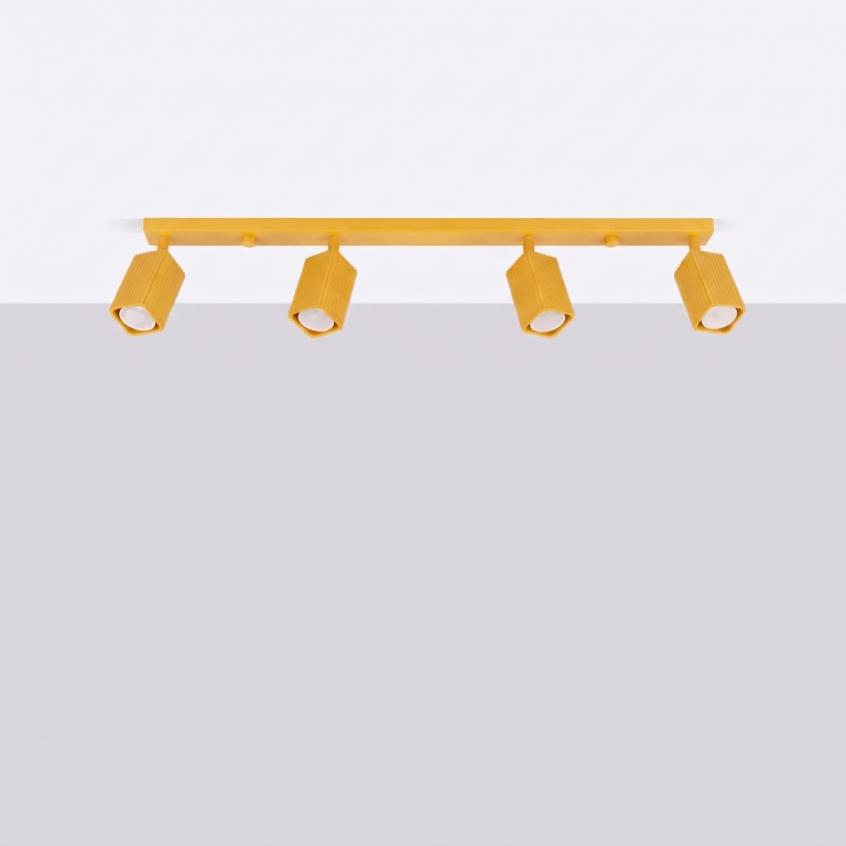 minimalistyczne-żółte-oświetlenie-sufitowe