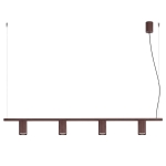 Lampa wisząca Yavero o minimalistycznym designie - brązowa