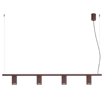 Lampa wisząca Yavero o minimalistycznym designie - brązowa