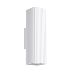 Minimalistyczna lampa ścienna Yavero - karbowany klosz
