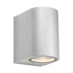 Srebrny kinkiet zewnętrzny - Alor LED