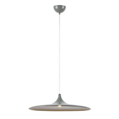 Minimalistyczna Beam L - szara lampa wisząca
