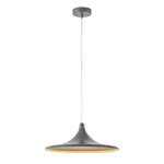 Szara lampa wisząca Beam M o nowoczesnym designie
