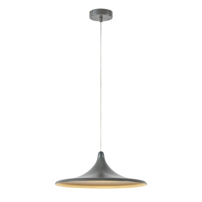 Szara lampa wisząca Beam M o nowoczesnym designie