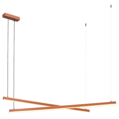 Podwójna lampa wisząca Miami LED 2 - terakota