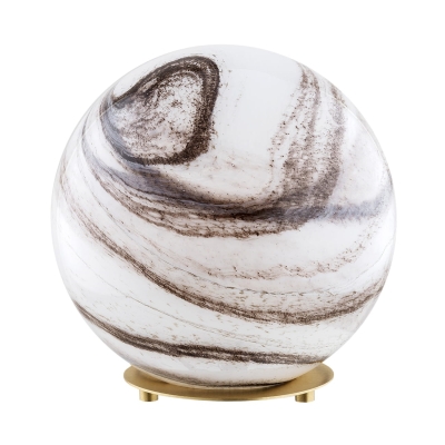 Kulista lampa stołowa Aruba w stylu glamour