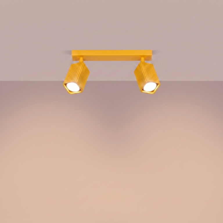 żółta-lampa-sufitowa-z-ryflowanymi-kloszami