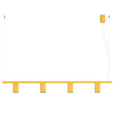 Żólta lampa wisząca Yavero o ciekawym designie